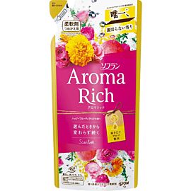 Lion Soflan Aroma Rich Scarlett Парфумований кондиціонер для білизни, 400 мл поповнення