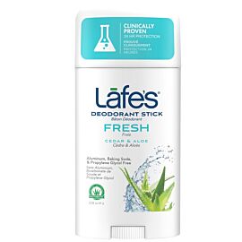 Lafe's Deodorant Stick - Fresh (Cedar + Aloe Vera) без алюмінію, соди, парабенів, триклозану, натуральний, 63 г