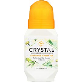Crystal Mineral Deodorant Roll-On Chamomile & Gree Tea Кульковий дезодорант з мінеральними квасцями, 66 г