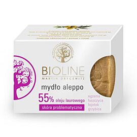 Bioline натуральне мило Алеппо з 55% лаврової олії для тіла та рук, 200 г