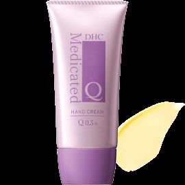 DHC Q medicated Hand cream Антивіковий крем для рук з олією оливи, ши, коензим Q10, 50 г