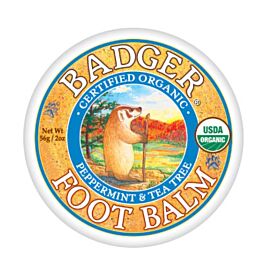 Badger Foot Balm Бальзам для сухих і потрісканих ступнів і п'ят, 56 г