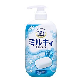 Cow Milky body White flowers Мило для тіла з екстрактом амінокислот шовку і ароматом білих квітів, 550 мл