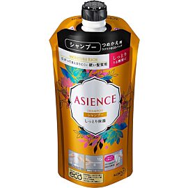 Kao Asience Moisture Rich Зволожуючий шампунь для волосся з алое та бурштином, поповнення 340 мл