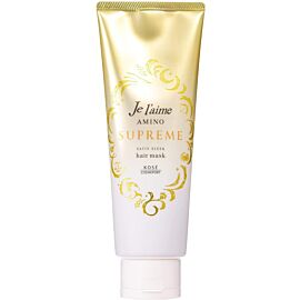 KOSE Jureme Amino Supreme Satin Sleek Відновлююча маска для шовковистого волосся, 230 г
