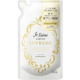 KOSE Jureme Amino Supreme Satin Sleek Відновлюючий кондиціонер для волосся, запасний блок, 350 мл
