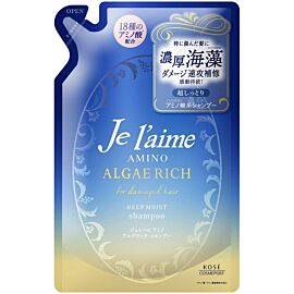 KOSE Jureme Amino Algae Rich Deep Moist Шампунь зволожуючий для фарбованого волосся, запасний блок, 350 мл