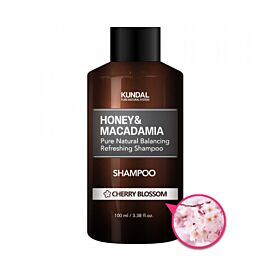 KUNDAL Honey & Macadamia Shampo Cerry Blossom Безсульфатний шампунь для волосся Квітуча вишня, 100 мл
