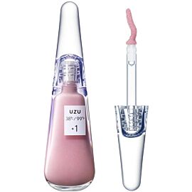 UZU BY FLOWFUSHI Lip 38 °C Блиск-бальзам для губ із молочнокислими бактеріями, +1 ніжний рожевий, 6 г