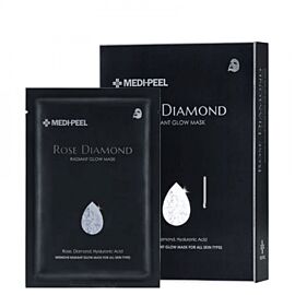 MEDI-PEEL Rose Diamond Radiant Glow Mask Sheet Тканинна маска з алмазною пудрою для сяяння шкіри, 25 мл 1 шт