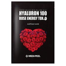 MEDI-PEEL Hyaluron Rose Energy Tox Ampoule Mask Омолоджуюча ампульна маска для обличчя з трояндою, 30 мл 1 шт