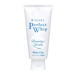 Shiseido Senka Perfect Whip White Clay пінка для вмивання з білою глиною та деревним вугіллям, 120 г