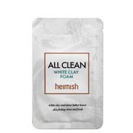 HEIMISH All Clean White Clay Foam очищуюча пінка з білою глиною, пробник 1,5 мл