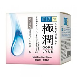 ROHTO Hada Labo Gokujyun Hydrating Light Cream Зволожуючий крем для сяйва шкіри з гіалуроновою кислотою, 50 г