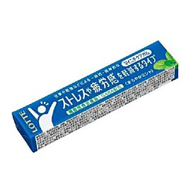 Lotte Mainichi Care Gum Stress Relief М'яка м'ята жувальна гумка з ксилітом і GABA для спокою, 14 шт