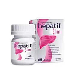 TEVA Hepatil slim L-орнітин, L-аспартат, холін, артишок, куркума, цикорій, падуб парагвайський (мате), 60 таб