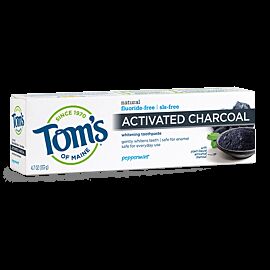 Tom's of Maine Activated Charcoal паста з деревним вугіллям, без фтору та SLS, м'ятний смак, 133 г