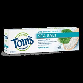 Tom's of Maine Sea Salt натуральна зубна паста з морською сіллю, фтором, смак м'ята, 133 г