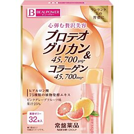 Tokiwa Beaupower Proteoglican & Collagen желе смак грейпфрут, 32 стіки-пастилки