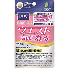 DHC Waist Anxiety тонка талія з елаговою кислотою і глюкоманнаном, 20 таблеток
