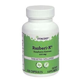 Vitacost Razberi-K Raspberry Ketones кетони малини 100 мг, 100 капсул