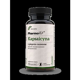 Pharmovit капсаїцин екстракт плодів каєнського перцю + яблучна макуха, 90 капсул
