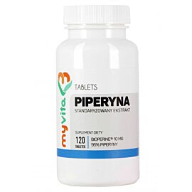 MyVita Piperyna 95% 10mg BioPerine® Екстракт плодів чорного перцю, стандартизований , 120 таб
