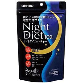 ORIHIRO Night Diet Tea Чай для схуднення Нічна дієта, 20 пакетиків по 2 г. До 06/2026