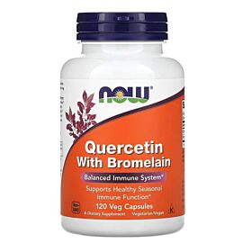 NOW Quercetin with Bromelain 120 капс