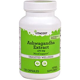 Vitacost Ashwagandha Extract Екстракт ашваганди 470 мг, 120 капсул