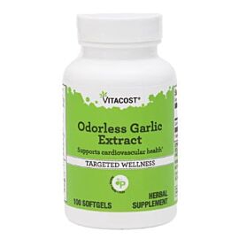 Vitacost Odorless Garlic Extract екстракт часнику 100:1 без запаху 5 мг, 100 маленьких желатинових капсул