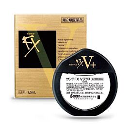 Santen FX V Plus Eye Drop освіжаючі краплі для втомлених і почервонілих очей, 12 мл