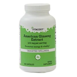 Vitacost American Ginseng Extract екстракт американського женьшеню, 250 мг 300 капсул