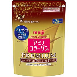 Meiji Premium Низькомолекулярний рибний аміно-колаген з гіалуроновою кислотою, керамідами, Q10 196 г на 28 днів