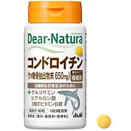 Asahi Dear Natura хондроїтин з акулячого хряща 455 мг , глюкозамін, гіалуронова кислота, 90 таб на 30 днів