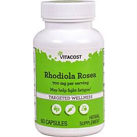 Vitacost Rhodiola Rosea Родіола рожева (золотий корінь) стандартизована, 60 капс по 350 мг