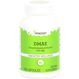 Vitacost DMAE ДМАЕ Диметиламіноетанол 100 мг, 100 капсул