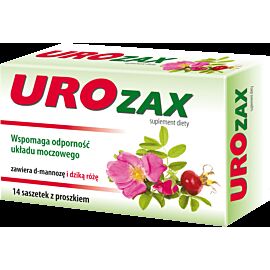 Urozax для здоров'я сечовидільної системи з D-маннозою, екстрактом шкірки граната, шипшиною, 14 саше