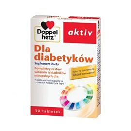 Doppelherz aktiv у разі діабету з вітамінами, хромом, цинком, селеном, 30 таблеток
