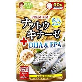 Japan Gals Натокіназа вищого ґатунку + DHA & EPA (90 табл по 270 мг) на 30 днів