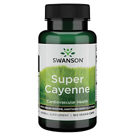 Swanson Super Cayenne Трав'яна суміш із каєнським перцем, 100 капс