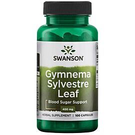 Swanson Gymnema Sylvestre Leaf Джимнема лісова листя 400 мг, 100 капсул