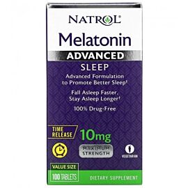 Natrol Melatonin Advanced Sleep мелатонін поступового вивільнення 10 мг, 100 таблеток