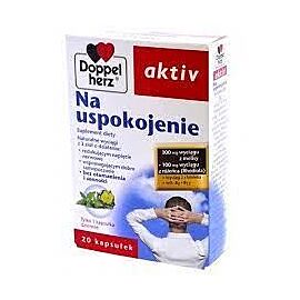 Doppelherz Aktiv, Na uspokojenie з екстрактами меліси, хмелю, родіоли, віт В6, В12 20 капсул