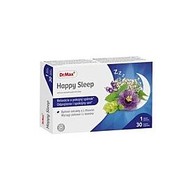 Dr.Max Happy Sleep з L-Теаніном, лавандою, пасифлорою, валеріаною, мелісою для сну 30 капсул на 30 д. До 02/26