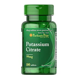 Puritan's Pride Potassium Citrate 99 mg 100 табл