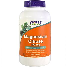 Now Magnesium Citrate магнію цитрат 200 мг, 250 таблеток на 125 днів