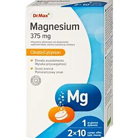 Dr.Max Магнію цитрат 375 мг, 20 шипучих таблеток