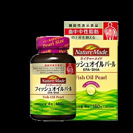 Otsuka Pharmaceutical Nature Made Fish Oil Pearl DHA EPA риб'ячий жир, 180 желатинових капсул на 45 днів прийому