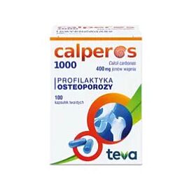 Calperos Teva профілактика остеопорозу, 1000 мг карбонату кальцію, 100 таблеток